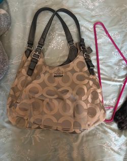 Coach Signature Op Art Tote Bag