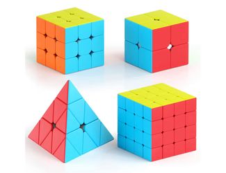 4 Piece Speed Rubix Cube Set