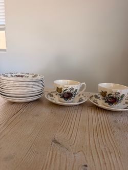 Myott Bouquet Staffordshire England Tea Set