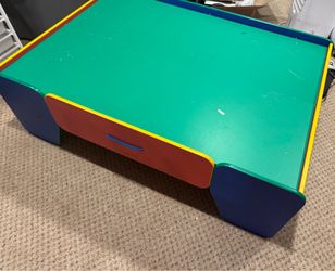Kids wooden activity table, Lego table, train table, good shape