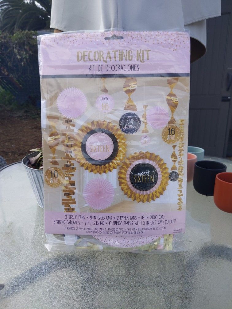 Sweet 16 Party decor pack