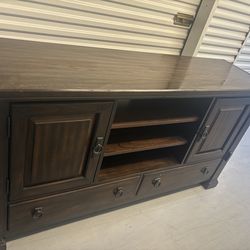 Dark Wooden Buffet Table or TV Stand