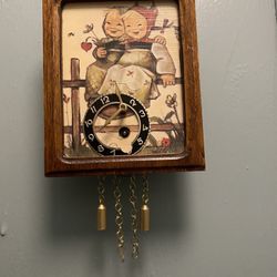 Beautiful Small Hummel German Wall Clock
