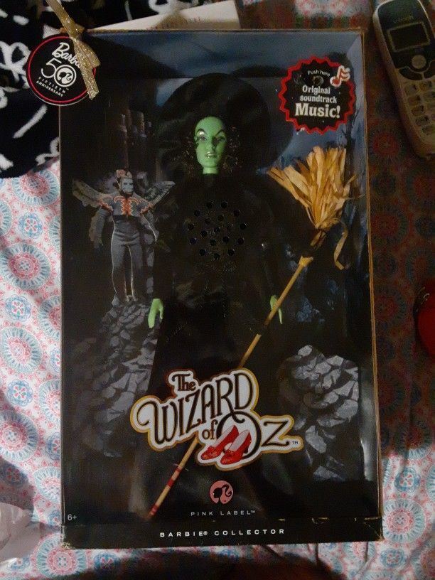 Wizard Of Oz 50th Anniversary Pink Label Wicked Witch Of The West Doll 