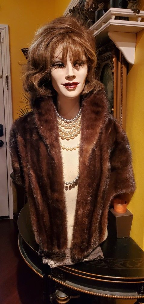 Mink Fur Shawl 
