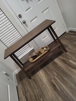 GDF STUDIO Wood Console Table