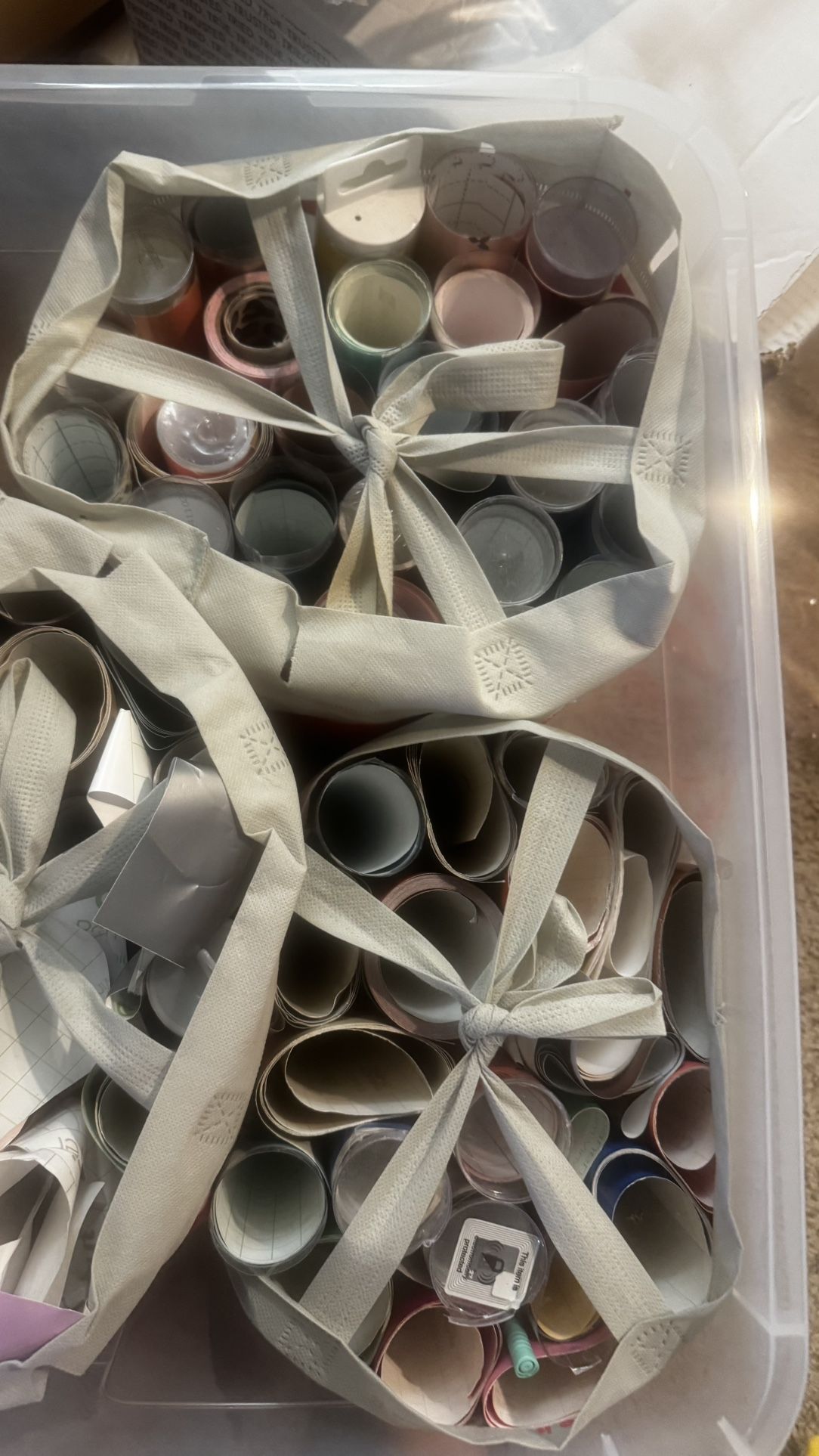 Bucket Of Adhesive Vinyl