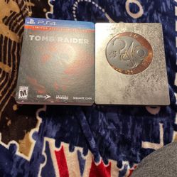 Limited steel book edition shadow of the tomb raider PS4
