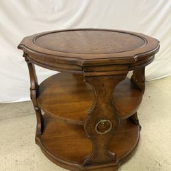 Rare Vintage Heirloom Weiman Drum Occasional/Side/End/Accent Table
