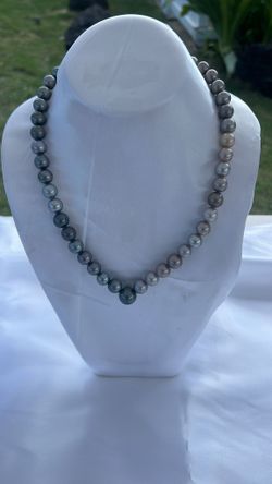 Black Tahitian South Sea Cultured Pearl Necklace in 17" Princess Length for Women  For sale $1,800 https://offerup.com/redirect/?o=TW9zZXNqZXdlbHJ5aW5