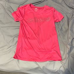 Adidas shirt pink girls large
