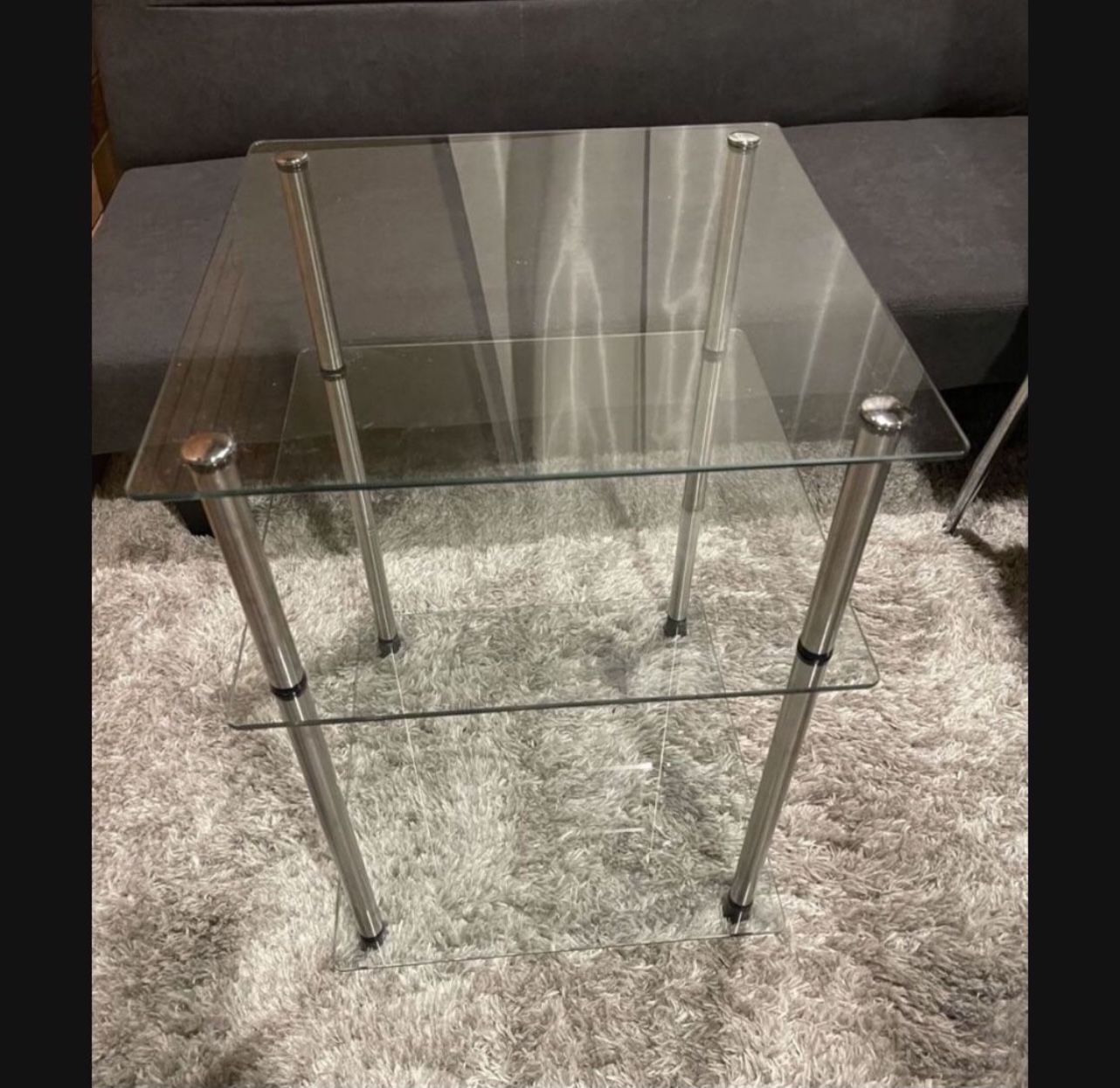Glass Table / End Table/ Night Table