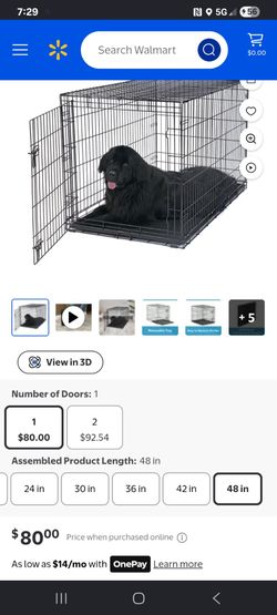 XL WIRE CRATE FOLDABLE KENNEL