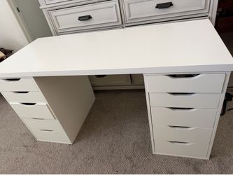 ALEX Desk, white, 55 1/8×23 5/8"