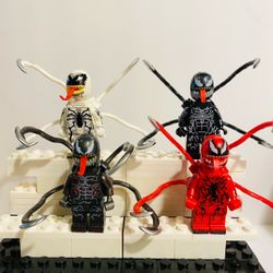 Marvel Venom Carnage Baddies 4pc Building Figure Set LEGO Compatible
