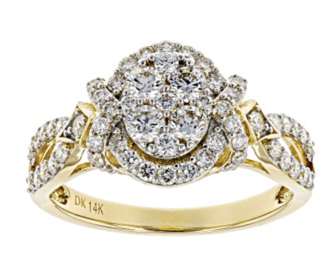 14K Gold Diamond Ring