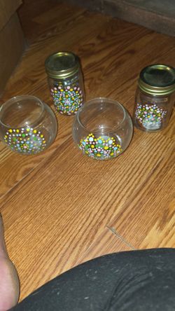 Mandala design glassware