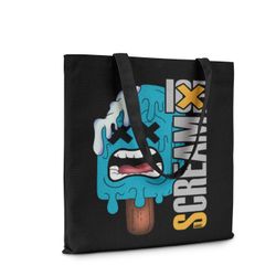 AKC Reaction Reusable Canvas Tote Bag with Graphic Print