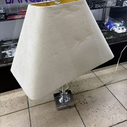 Modern Clear Glass Ball Table Lamp Chrome Base