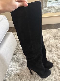 Prada Black Over the Knee Boots
