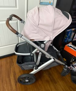 Double Uppababy stroller in pink