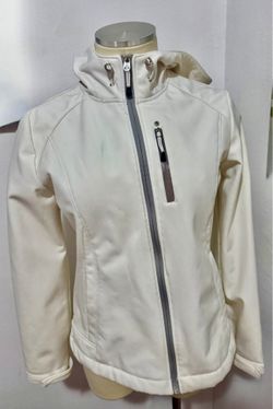 White Hooded Jacket zeroxposur sz M Winter coat Christmas cold