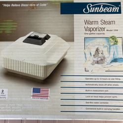 VINTAGE SUNBEAM WARM STEAM VAPORIZER NEW IN BOX