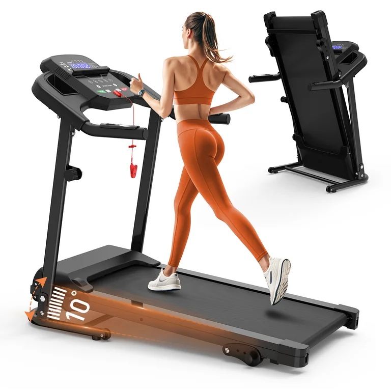 Foldable Treadmill • 2.5HP Motor • Heart Rate Monitor • Space-Saving Design
