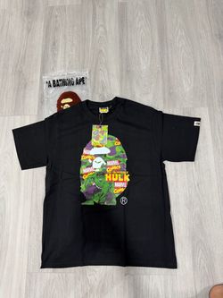 Black Marvel Bape Tee, size medium and brand new