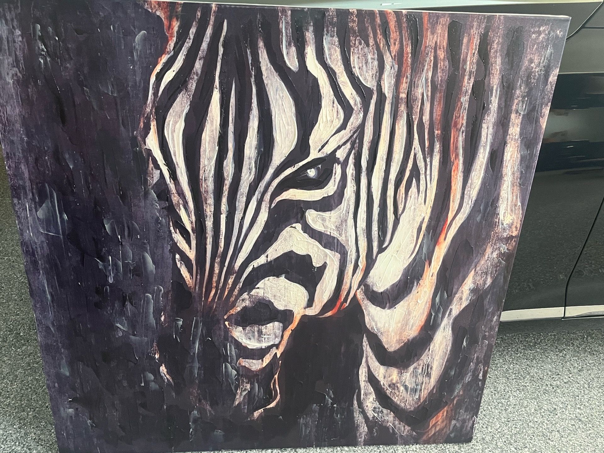 Large Zebra painting