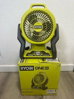 RYOBI ONE+ 18V Cordless Hybrid WHISPER SERIES 7-1/2 in. Fan (Tool Only)