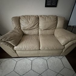 Leather Loveseat