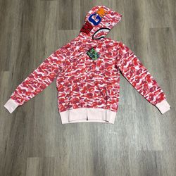 Pink Bape Camo Hoodie 