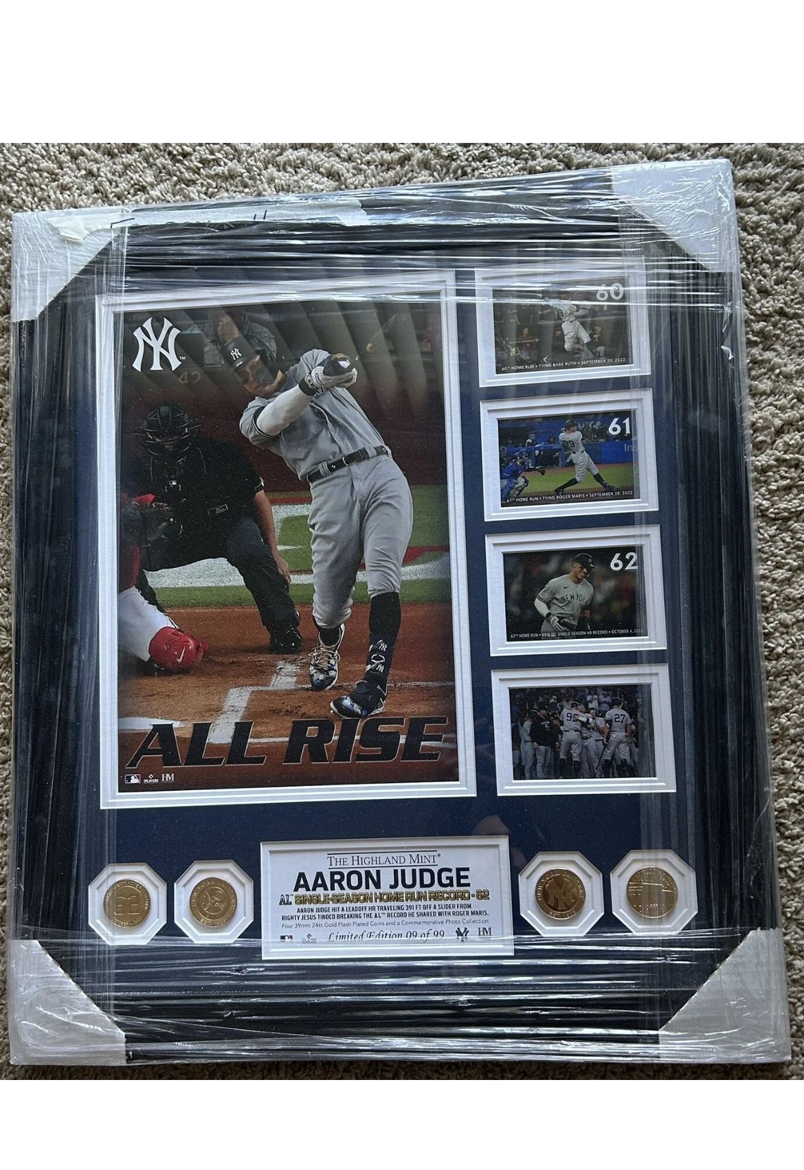 AARON JUDGE 2022 Home Run Limited Edition Frame