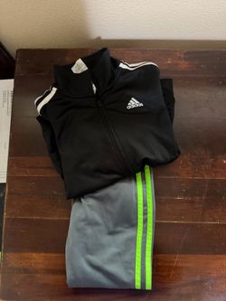 Boys Size 5 Adidas Track Jacket & Track Pants Mismatched Set