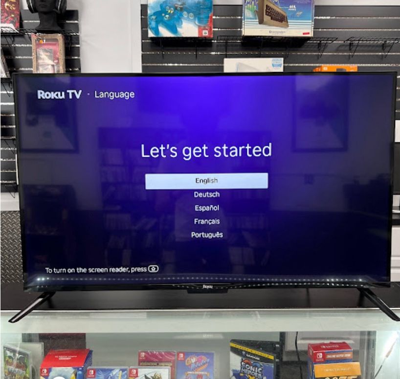 50” Roku Tv With Legs And Remote Included 