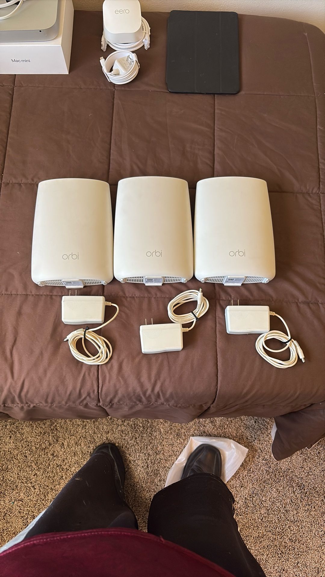 Netgear Orbi Rbr50 Router + Two Rbs50 Satellites WiFi Mesh System