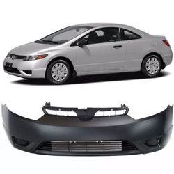 Honda Civic Front Bumper 2006 through 2008 Coupe 2dr