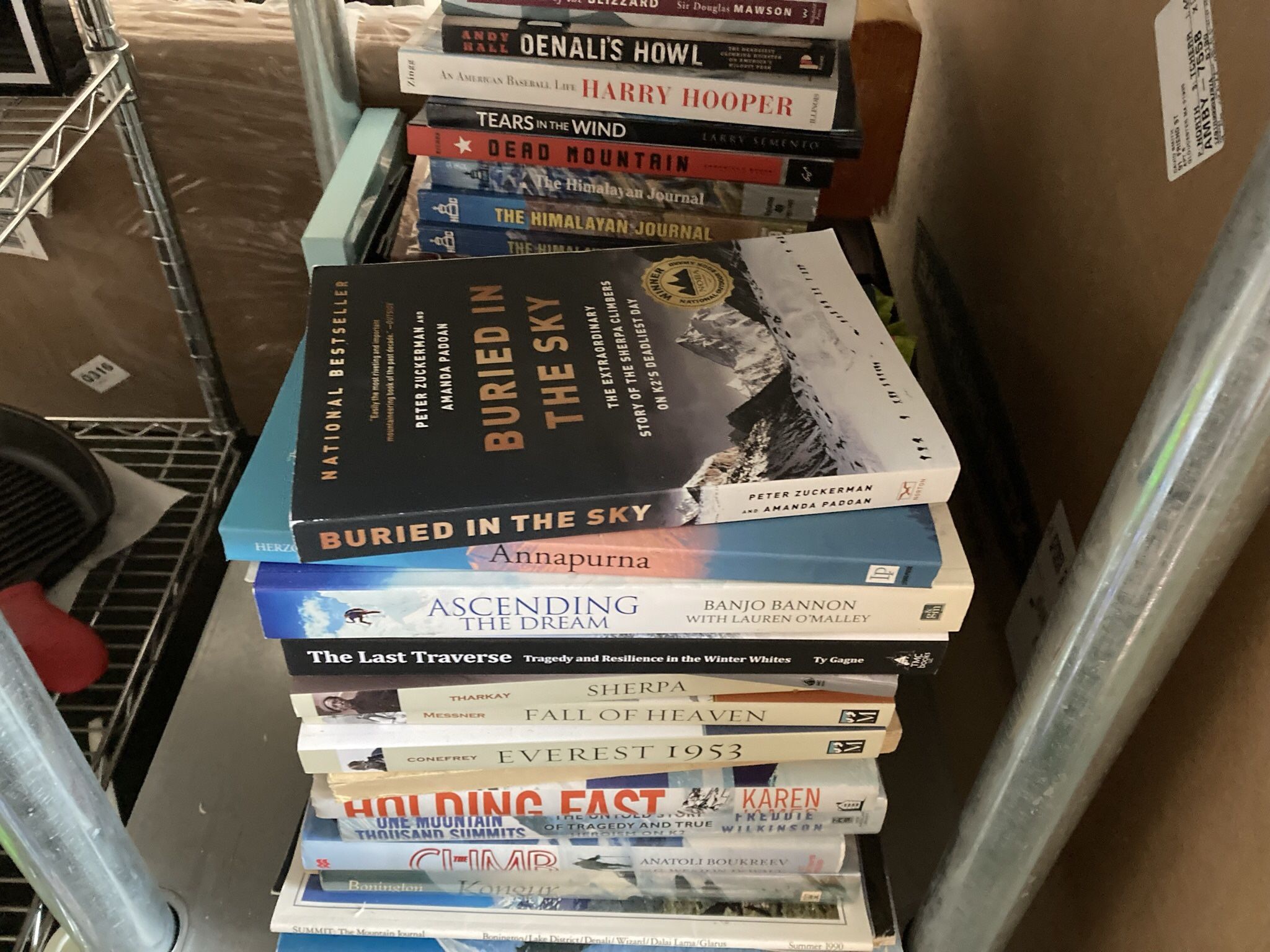 Climbing, Mountaineering Books And Magazines. New To Excellent Condition. Free, Local Pickup Only.