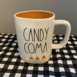 Rae Dunn  Candy Coma, Candy Corn Coffee Cup