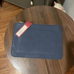 Merona Navy Blue Clutch Purse Brand New With Tag 