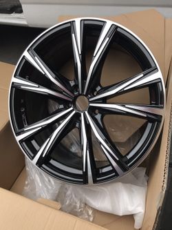 Brand new 20" wheels machine black 5 lug