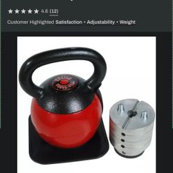 Stamina 36lb Adjustable Kettlebell Versa-bell