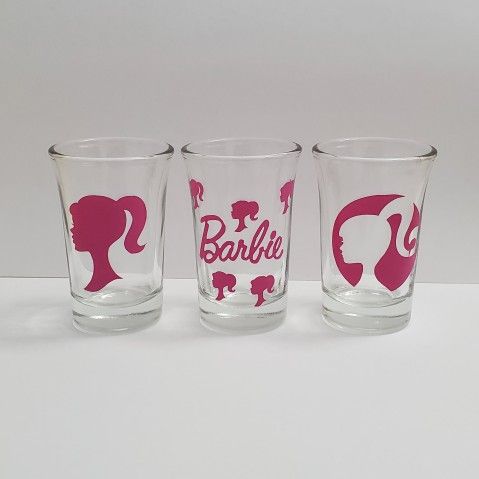 Barbie shot glasses