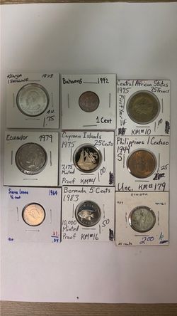 Mixed World Coins (Lot of 9)