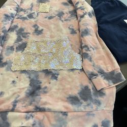 New Girls Extra Long Hoodie & Matching Fleece Leggings Size 12