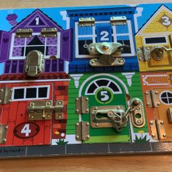 Melissa And Doug Wooden Busy Board