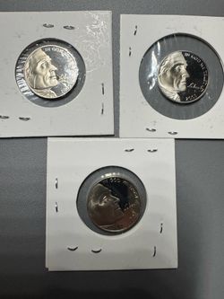 Lot of 3 – 2005-S Proof Buffalo Nickels (American Bison) – San Francisco Mint
