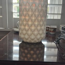 Milk Glass Vintage Candle Holder