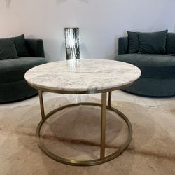 Marble Coffee Table And Side Table
